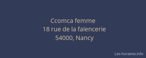 Ccomca femme