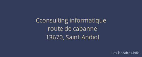 Cconsulting informatique