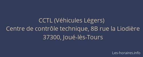 CCTL (V&eacute;hicules L&eacute;gers)