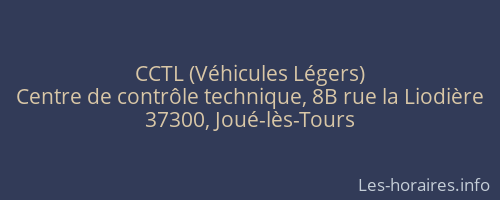 CCTL (Véhicules Légers)