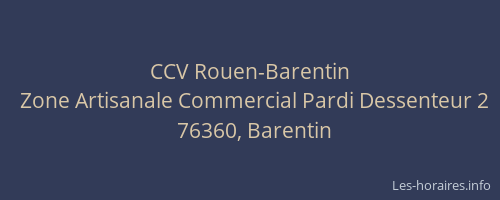 CCV Rouen-Barentin