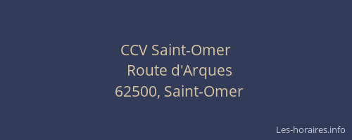 CCV Saint-Omer