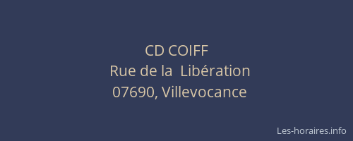 CD COIFF