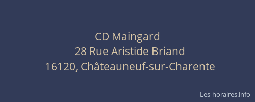 CD Maingard