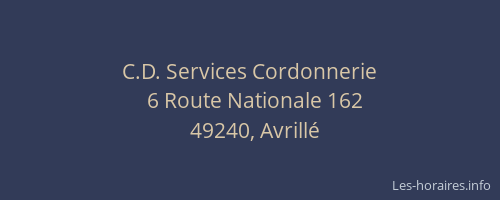 C.D. Services Cordonnerie