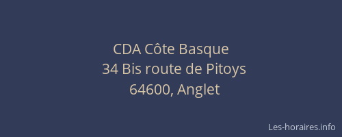 CDA C&ocirc;te Basque