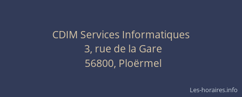 CDIM Services Informatiques