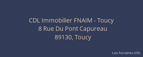 CDL Immobilier FNAIM - Toucy