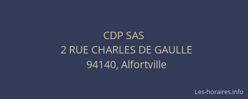 CDP SAS