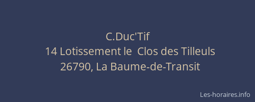C.Duc'Tif