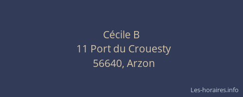 C&eacute;cile B