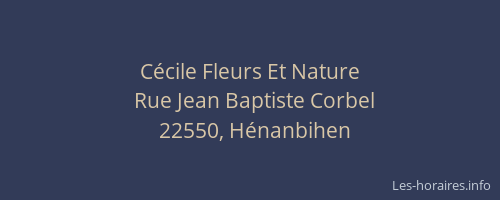 C&eacute;cile Fleurs Et Nature