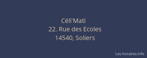 C&eacute;li'Mati