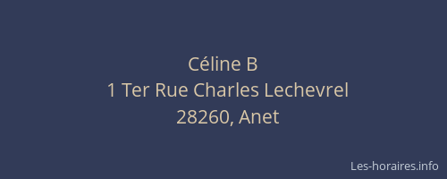 C&eacute;line B