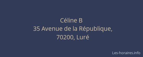 C&eacute;line B