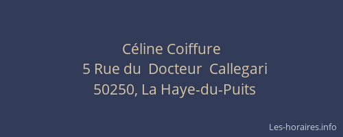 C&eacute;line Coiffure