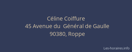 C&eacute;line Coiffure