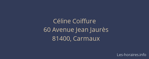 C&eacute;line Coiffure