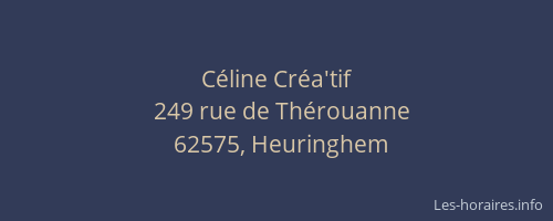 C&eacute;line Cr&eacute;a'tif