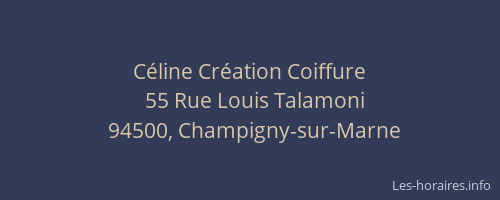 C&eacute;line Cr&eacute;ation Coiffure