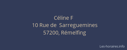 C&eacute;line F