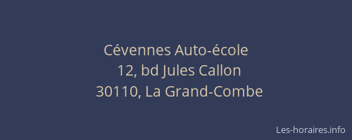 C&eacute;vennes Auto-&eacute;cole