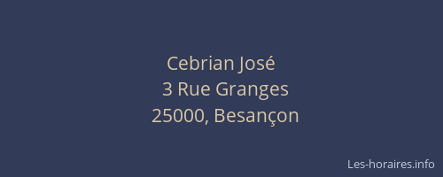 Cebrian José