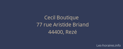 Cecil Boutique