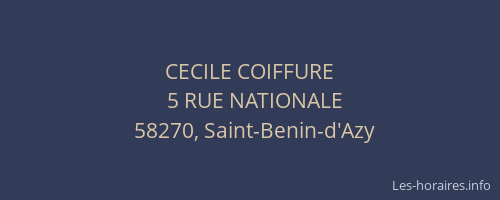 CECILE COIFFURE
