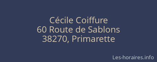 Cécile Coiffure