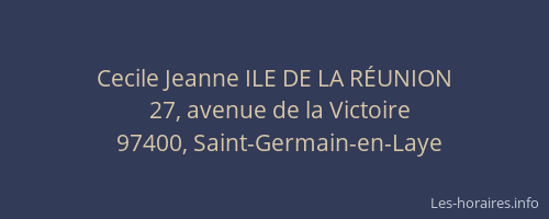Cecile Jeanne ILE DE LA RÉUNION