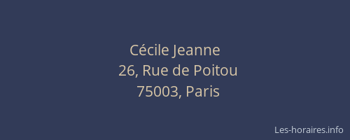 Cécile Jeanne