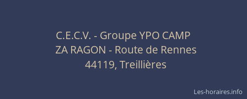 C.E.C.V. - Groupe YPO CAMP