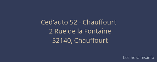 Ced'auto 52 - Chauffourt