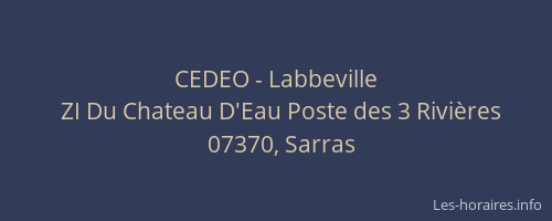 CEDEO - Labbeville