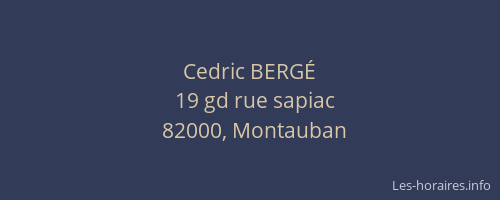 Cedric BERGÉ