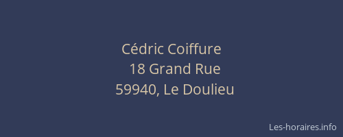 Cédric Coiffure