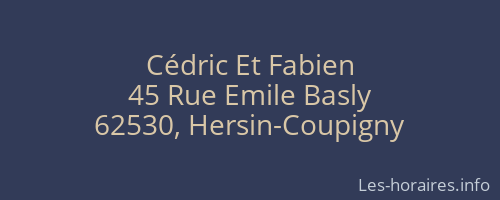 Cédric Et Fabien