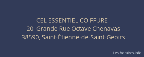 CEL ESSENTIEL COIFFURE