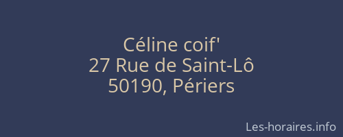 Céline coif'
