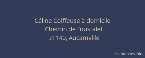 Céline Coiffeuse à domicile