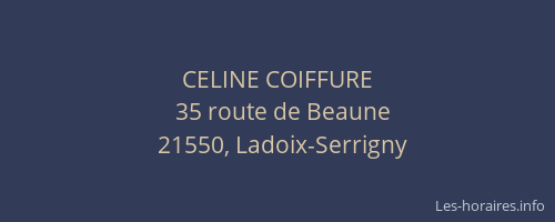 CELINE COIFFURE