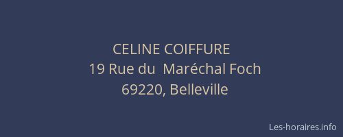 CELINE COIFFURE