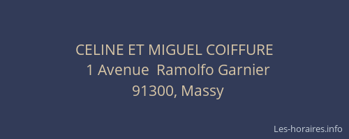 CELINE ET MIGUEL COIFFURE