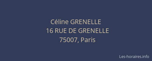 Céline GRENELLE