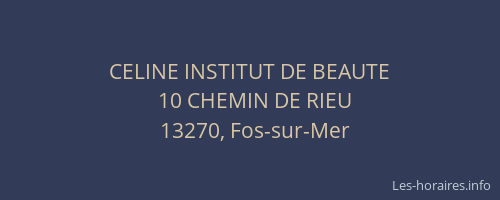 CELINE INSTITUT DE BEAUTE