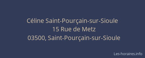 Céline Saint-Pourçain-sur-Sioule