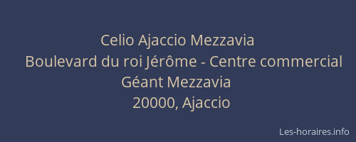 Celio Ajaccio Mezzavia