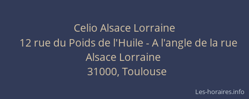 Celio Alsace Lorraine