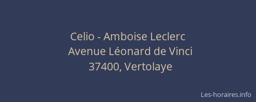 Celio - Amboise Leclerc